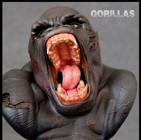 Killer Gorilla Predators Predatory Scale Bust by Silver Fox Collectibles